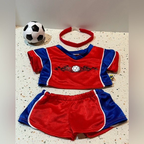 Build-A-Bear Soccer Outfit Clothing Bunny NOT Included in Sale - Picture 3 of 11